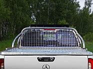 Защита кузова и заднего стекла (для крышки без надписи) 75х42 мм со светодиодной фарой ТСС для Mercedes-Benz