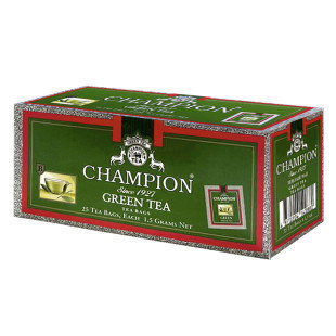 Чай Champion Green Tea, зеленый, 25 пакетиков, фото 2