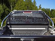 Защита кузова и заднего стекла 75х42 мм (только для кузова) ТСС для Mercedes-Benz X-Class 2018-