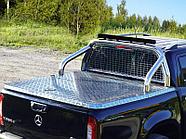 Защита кузова и заднего стекла (для крышки без надписи) 76,1 мм со светодиодной фарой ТСС для Mercedes-Benz