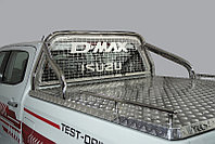 Защита кузова и заднего стекла (для крышки) 75х42 мм ТСС для Isuzu D-MAX 3.0D 2019-