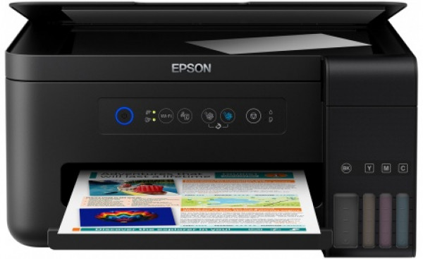 МФУ Epson L4150 C11CG25403, A4, принтер 5760x1440dpi, копир 1200x2400dpi, сканер 1200x2400dpi, USB - фото 1 - id-p108874404