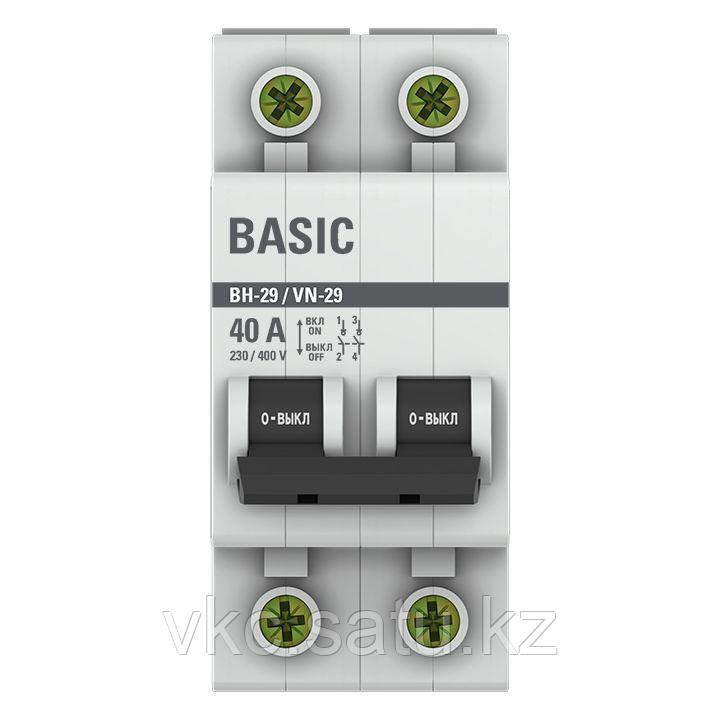 Выключатель нагрузки 2п 40А ВН-29 Basic EKF SL29-2-40-bas - фото 2 - id-p108388888