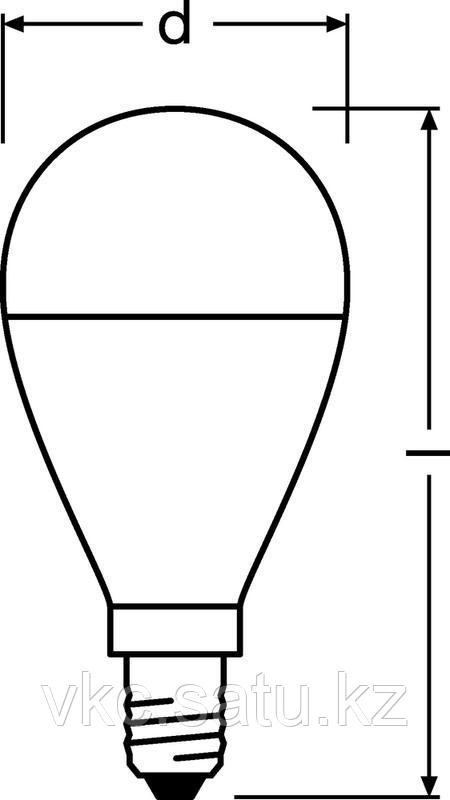 Лампа светодиодная LED Value LVCLP75 10SW/865 10Вт шар матовая E14 230В 10х1 RU OSRAM 4058075579774 - фото 2 - id-p108880094