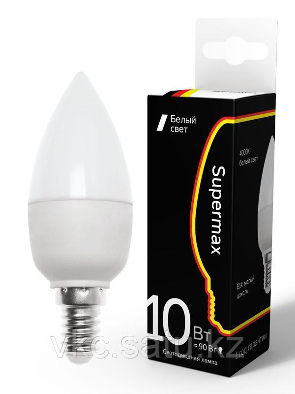 Лампа светодиодная Supermax 10Вт свеча E14 230В 4000К КОСМОС Sup_LED10wCNE1440 - фото 1 - id-p108880113