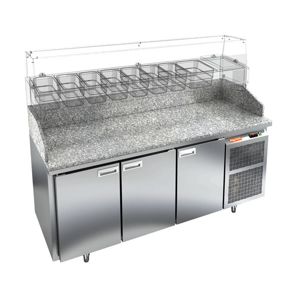 Стол для пиццы HICOLD PZ3-111/GN камень, фото 1