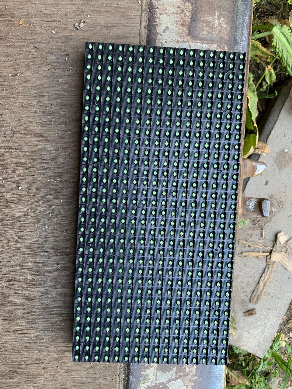 LED светодиодный модуль монохром DIP, P10, Зеленый 320мм × 160мм