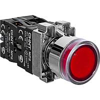 Кнопка управления NP2-BW3465 1НО+1НЗ красная AC/DC230В (LED) IP40 (CHINT) 574267