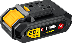 STEHER 20В, Li-Ion, 2 Ач, тип V1, аккумуляторная батарея. V1-20-2