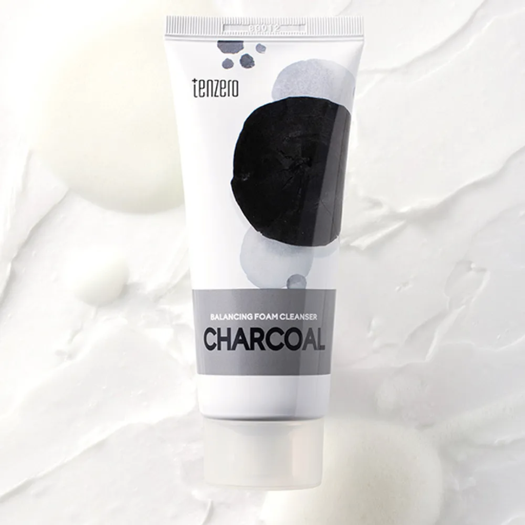 Пенка для умывания с Древесным углем Tenzero Balancing Foam Cleanser Charcoal 100мл - фото 3 - id-p108888628