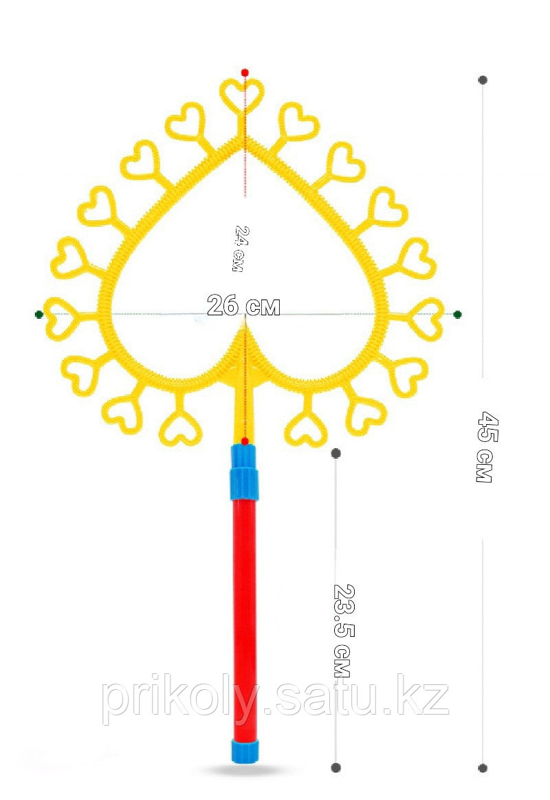 Шоу мыльных пузырей ракетка "Сердце" - фото 2 - id-p3806589
