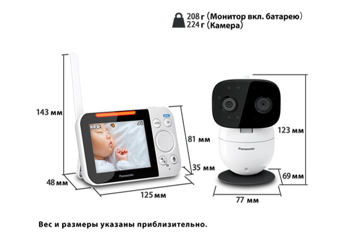 Panasonic Видеоняня KX-HN3001-X2 - фото 2 - id-p108888772