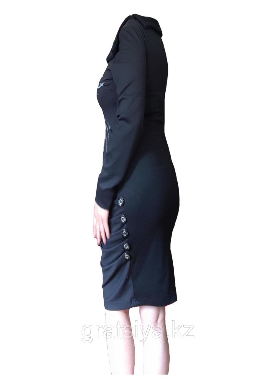 Женкское Повседневноге Платье Теплое, Облегающее Силуэт Подчеркивающее Вашу Фигуру - фото 3 - id-p96026036