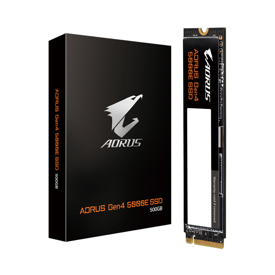 Накопитель SSD Gigabyte Aorus 5000E, 500 ГБ, M.2, PCIe 4.0