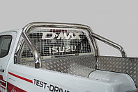 Защита кузова и заднего стекла 76,1 мм ТСС для Isuzu D-MAX 3.0D 2019-