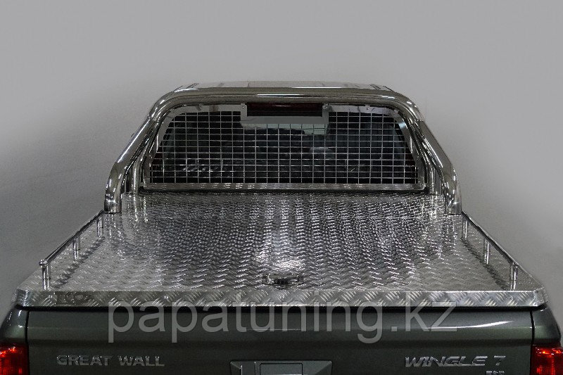 Защита кузова и заднего стекла (для крышки без надписи) 76,1 мм ТСС для Great Wall Wingle 7 4WD 2.0 TD 2020- - фото 1 - id-p108867228