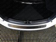 Накладка на задний бампер (лист шлифованный) ТСС для Mazda CX-5 2017-