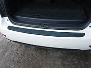 Накладка на задний бампер (лист шлифованный) ТСС для Lexus RX 270 2010-2015