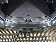Накладка на задний бампер (лист шлифованный) ТСС для Kia Sorento 2012-2020