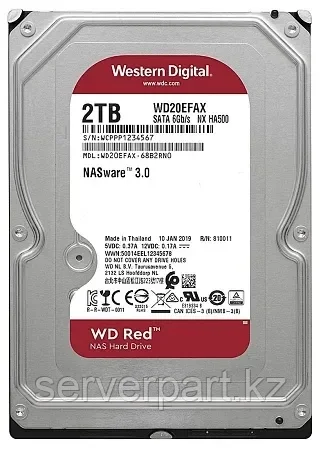 Жесткий диск WD Red 2TB 5.4K SATA NAS LFF