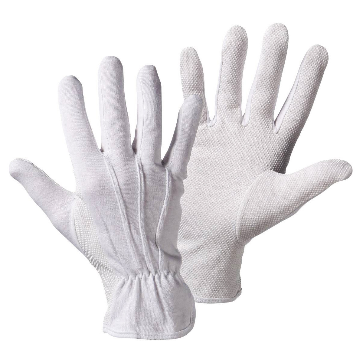 Белые перчатки с резиновой ладонью для официантов - фото 6 - id-p50926810