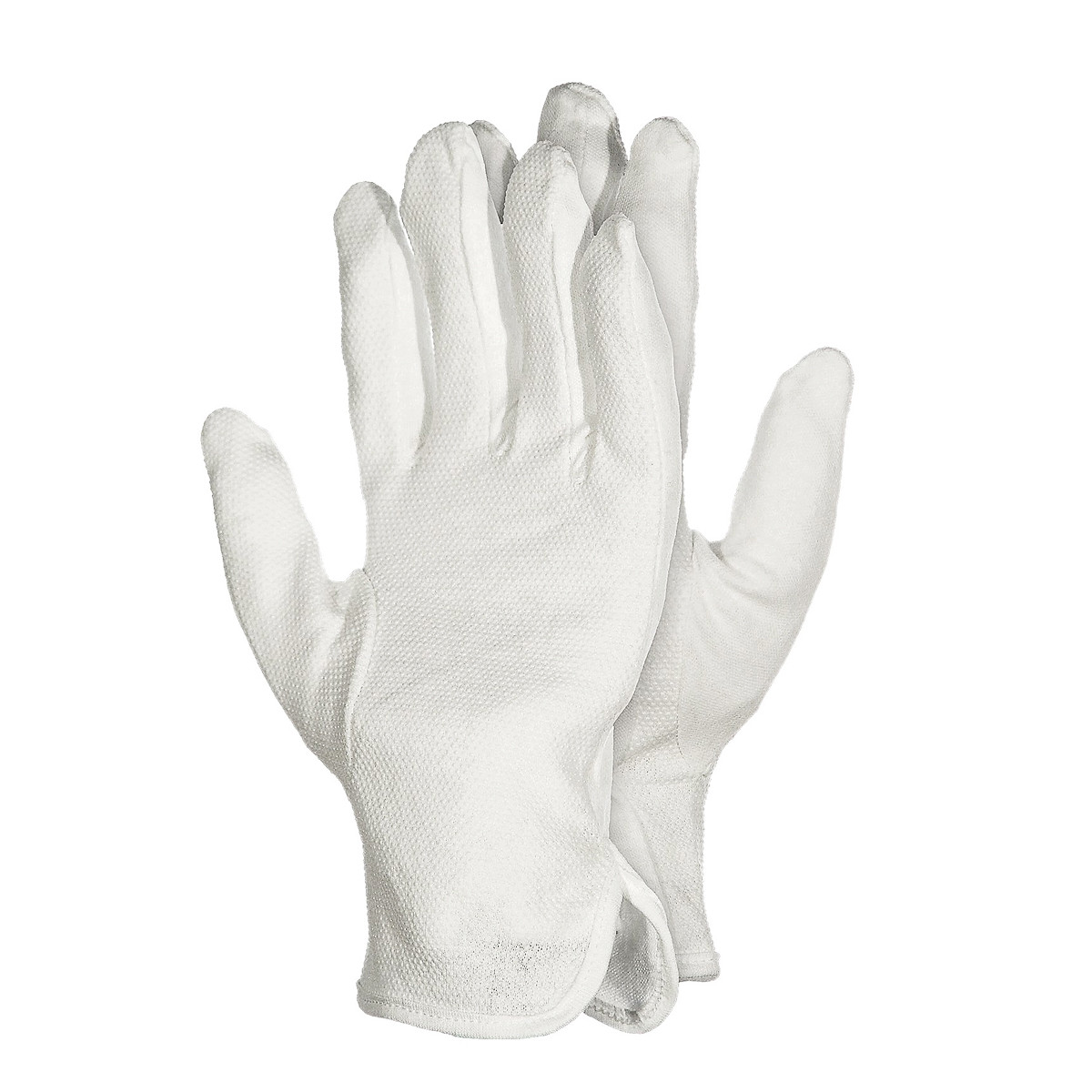 Белые перчатки с резиновой ладонью для официантов - фото 7 - id-p50926810