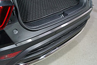 Накладка на задний бампер (лист шлифованный) ТСС для Hyundai Creta 2021-