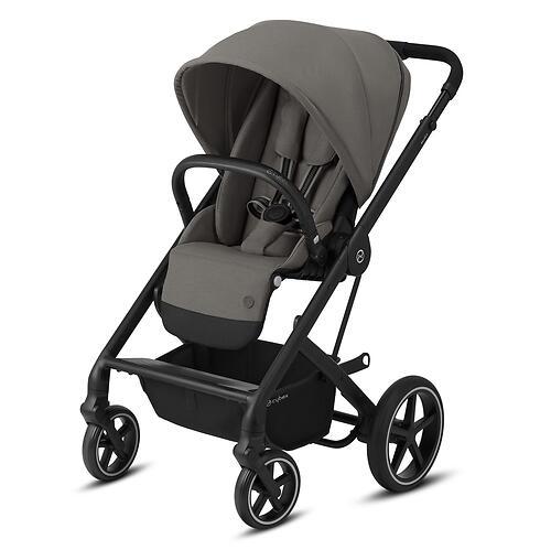 Коляска 3в1 Cybex Balios S Lux BLK с автокреслом Aton B2 i-Size и дождевиком цвет Soho Grey 522004773