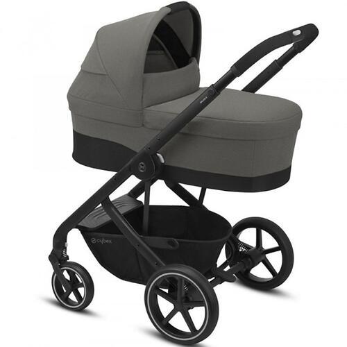 Коляска 3в1 Cybex Balios S Lux BLK с автокреслом Aton B2 i-Size и дождевиком цвет Soho Grey 522004773