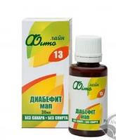 Средство для снижения сахара "Фитолайн №13 Диабефит мап" при сахарном диабете и чрезмерной массе тела.