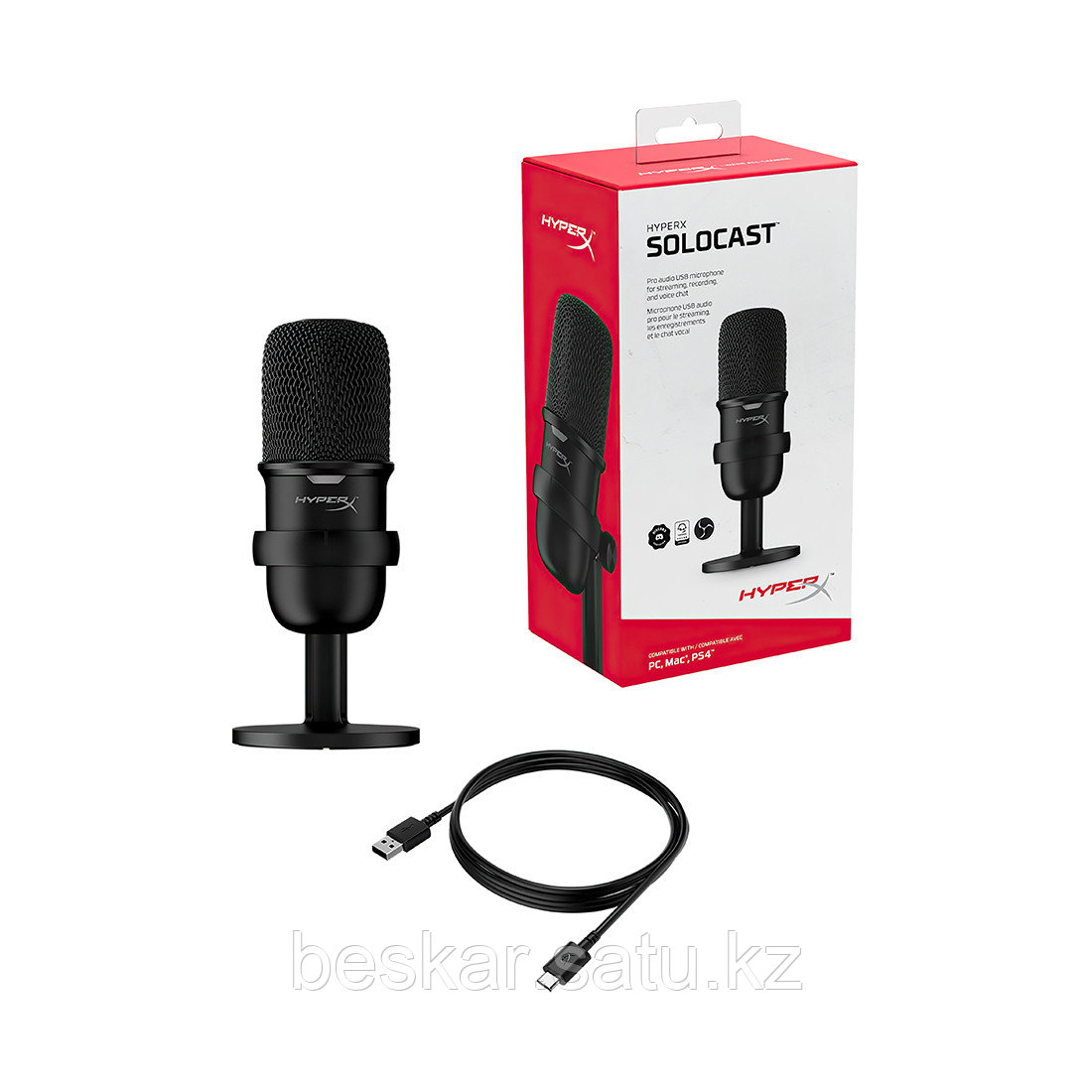 Микрофон HyperX SoloCast 4P5P8AA - фото 3 - id-p108912558