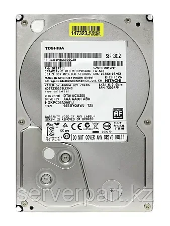 Жесткий диск Toshiba Server 2TB 7.2K  SATA