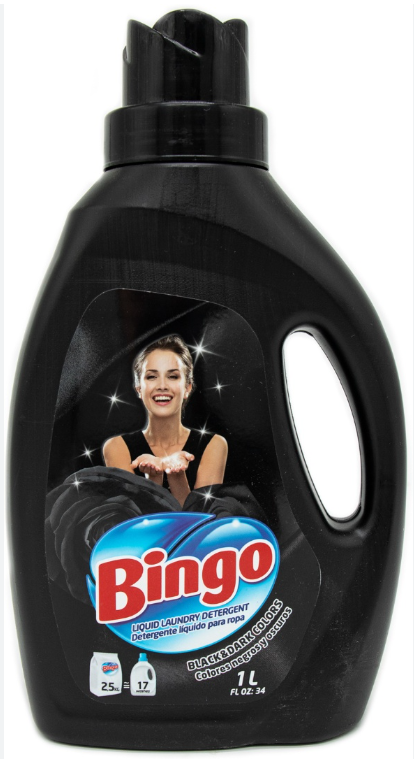 Жидкое средство для стирки Bingo 1000мл BLACK&DARK - фото 1 - id-p108913416