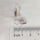 Серебряные детские серьги  Фианит Aquamarine 40967Д.5 серебро с родием коллекц. Happy, фото 3