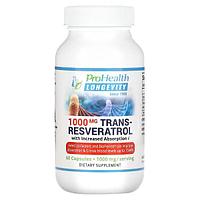ProHealth Longevity, Ресвератрол, 500 мг, 60 капсул