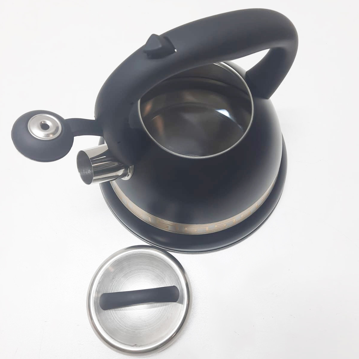 Чайник для кипячения воды со свистком Autumn T-745F 3 л черный - фото 3 - id-p108914477