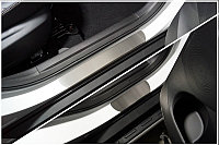 Накладки на пороги (лист шлифованный) 4шт ТСС для JAC JS4 2022-