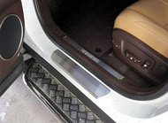 Накладки на пороги (лист шлифованный) 2шт ТСС для Lexus RX200t/RX300/RX350/RX450h (AL20) 2015- (F-Sport)