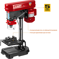 Сверлильный станок, ЗУБР, 350Вт, 5 скор., патрон 13мм, ход 50мм, посадка В16(МТ2), фото 2