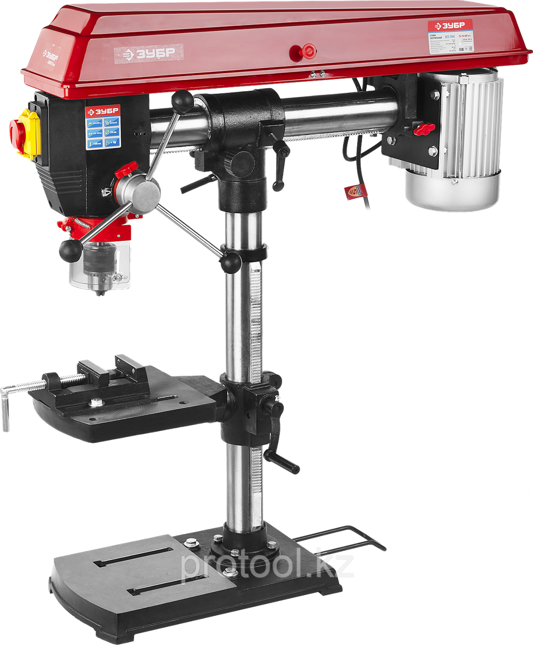 Сверлильный станок, ЗУБР, 550Вт, 5 скор., патрон 16мм, ход 100мм,