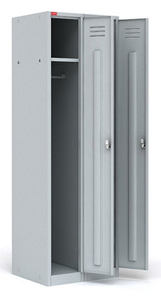 Двухсекционный металлический шкаф для одежды ШРМ-22, фото 2