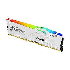 Модуль памяти Kingston FURY Beast White RGB XMP KF552C40BWA-16 DDR5 16GB 5200MHz