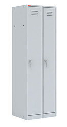 Двухсекционный металлический шкаф для одежды ШРМ-22-800