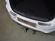 Накладки на задний бампер (лист шлифованный с полосой) 2шт ТСС для Exeed TXL 1.6L Turbo 4WD 2021