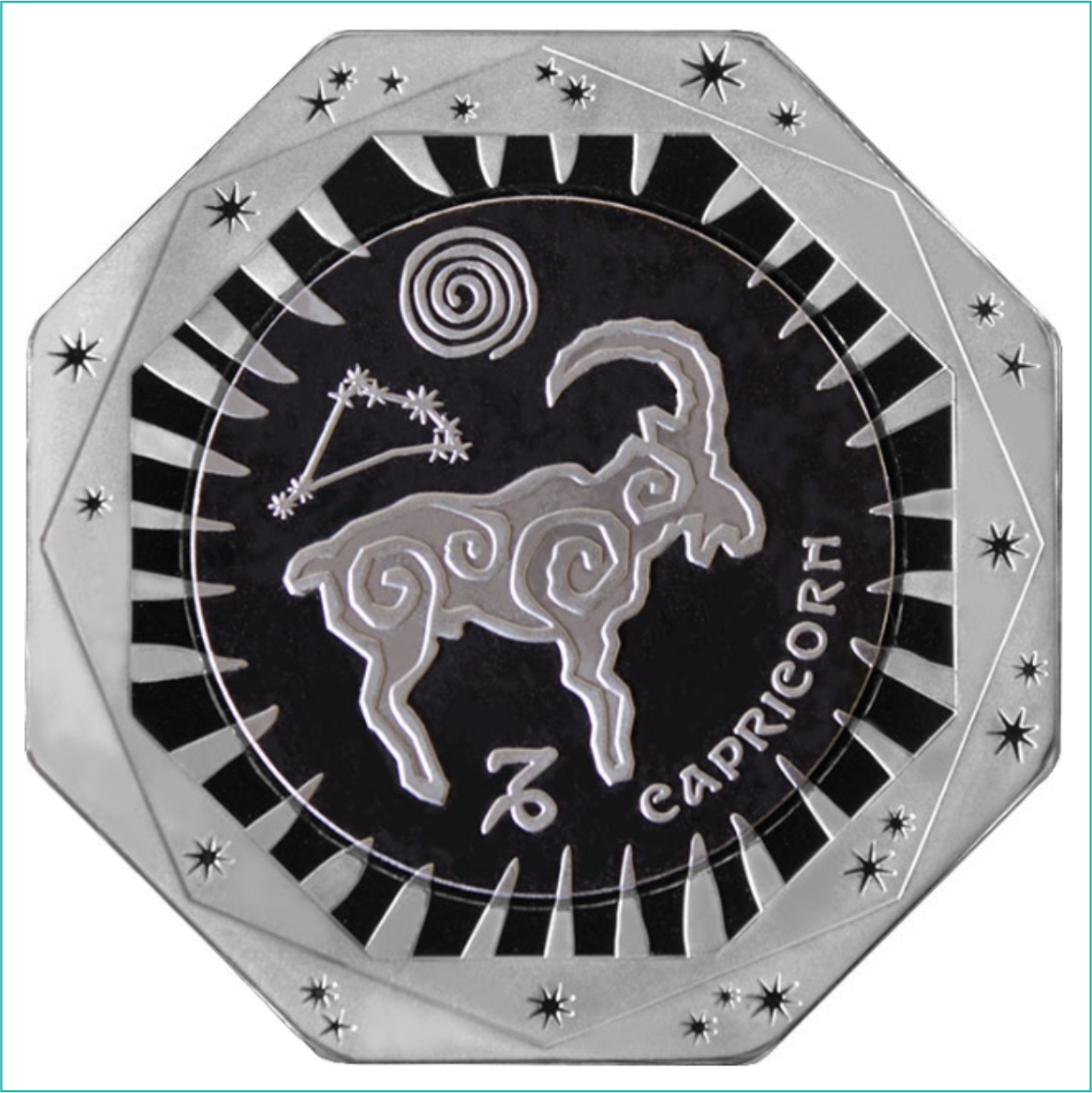 Монета "Знак зодиака - Козерог" 100 тенге (Серебро 925 / Тантал) - фото 1 - id-p108918299
