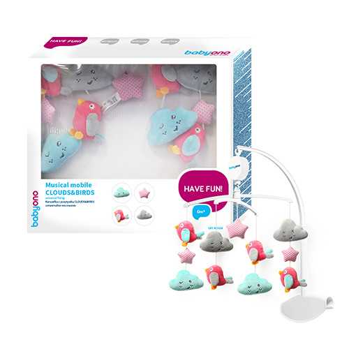 Карусель BABY ONO с мелодией  CLOUDS and BIRDS