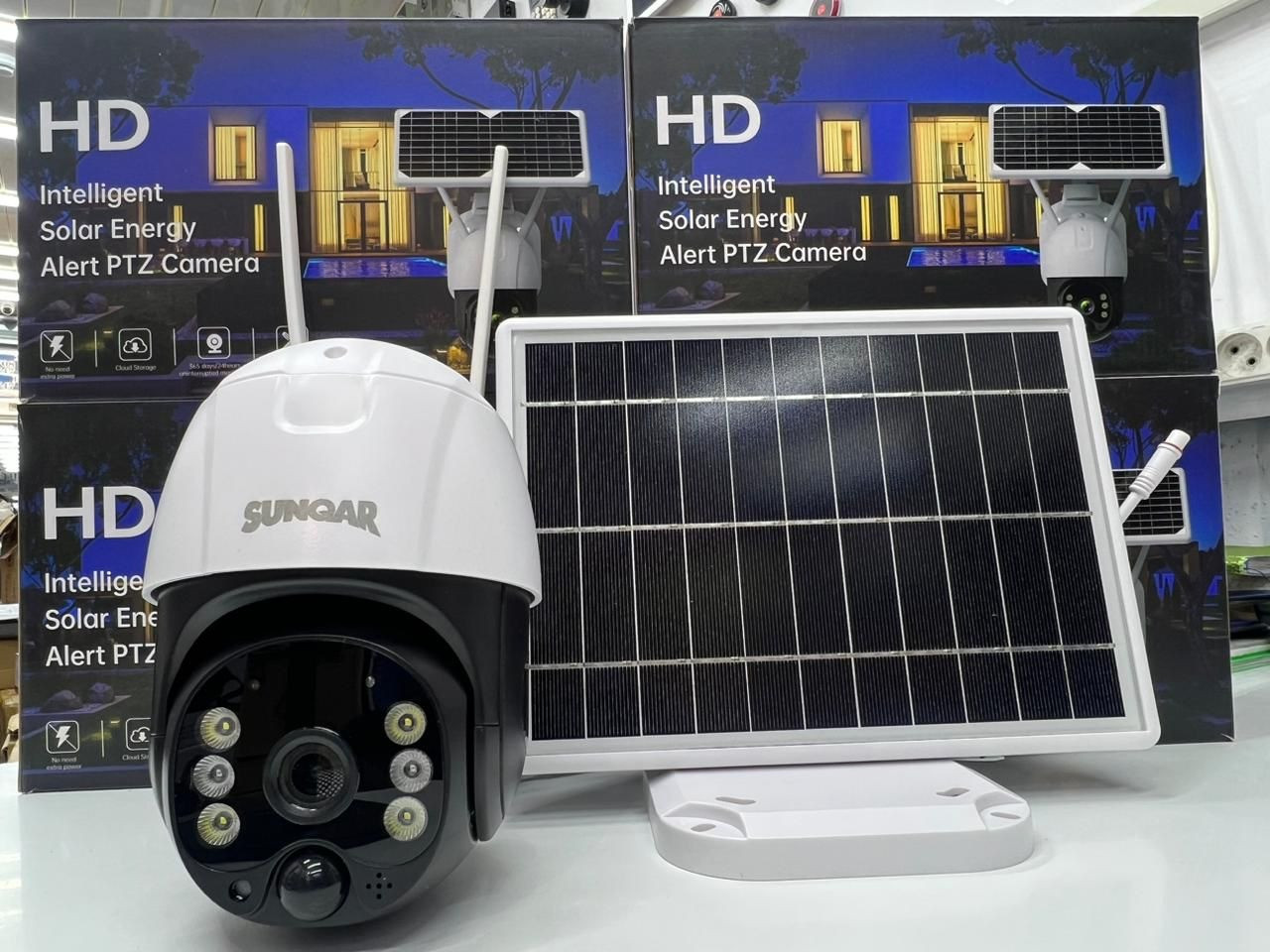 Уличная поворотная IP-камера с солнечной батареей, 4G, SIM-картой, с Ptz управлением (G-50 Solan)