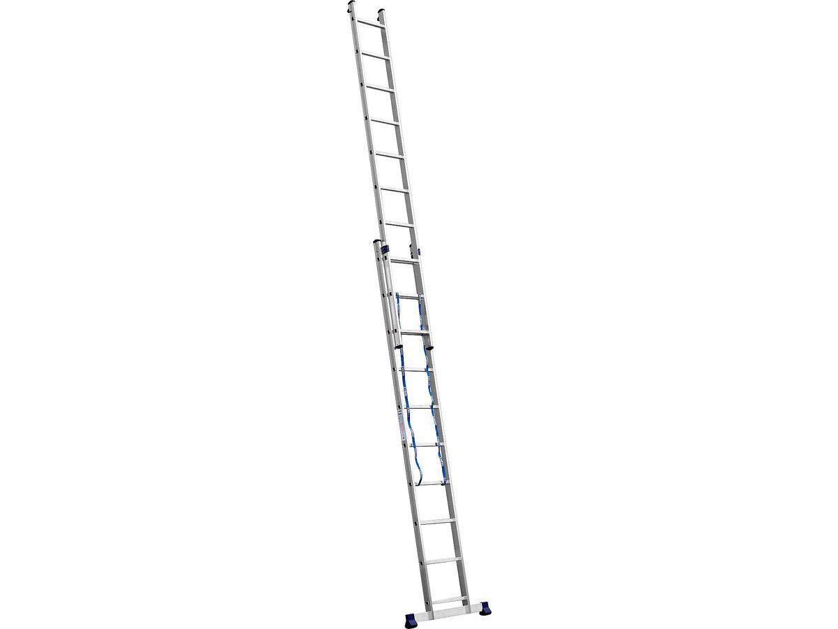 Двухсекционная лестница СИБИН, 10 ступеней, со стабилизатором, алюминиевая - фото 2 - id-p107621472