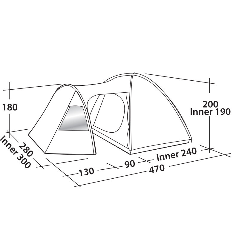 Палатка Easy Camp Eclipse 500 Rustic Green (120387) - фото 2 - id-p108931661