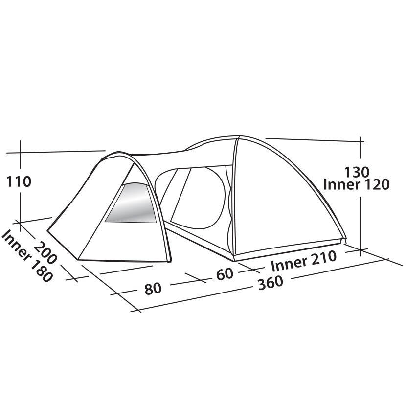 Палатка Easy Camp Eclipse 300 Rustic Green (120386) - фото 2 - id-p108931662
